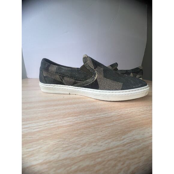 Jimmy Choo Men\'s Studded Army Camo Grove Suede Slip-On Sneakers - EU40.5/US8.5